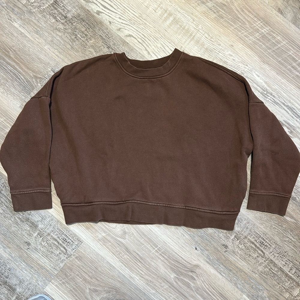 Madewell MWL Brown Sweatshirt with Pockets